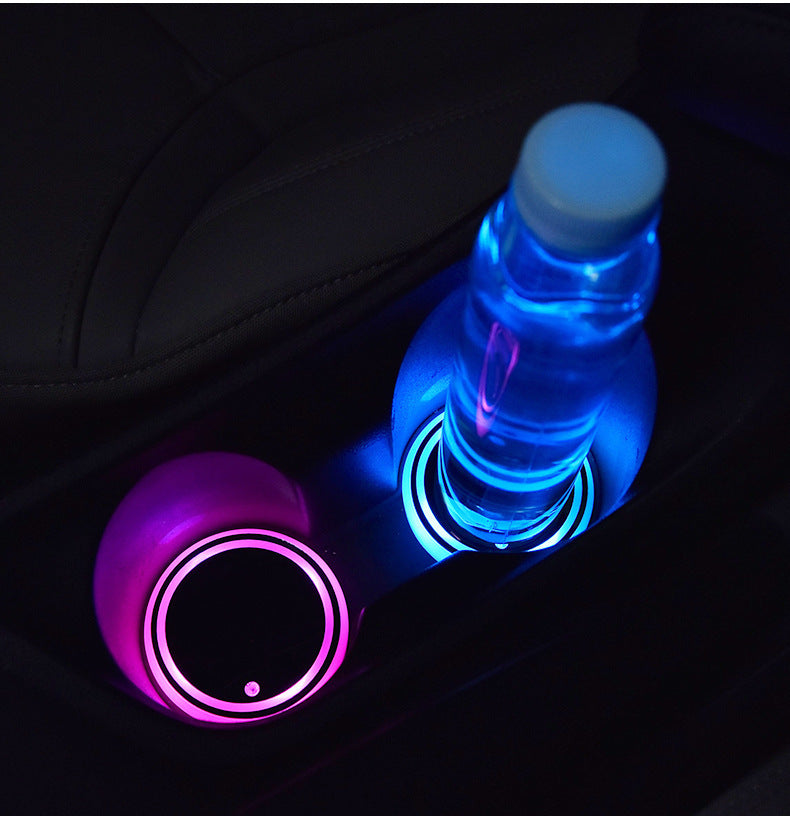 Colorful cup holder LED for car