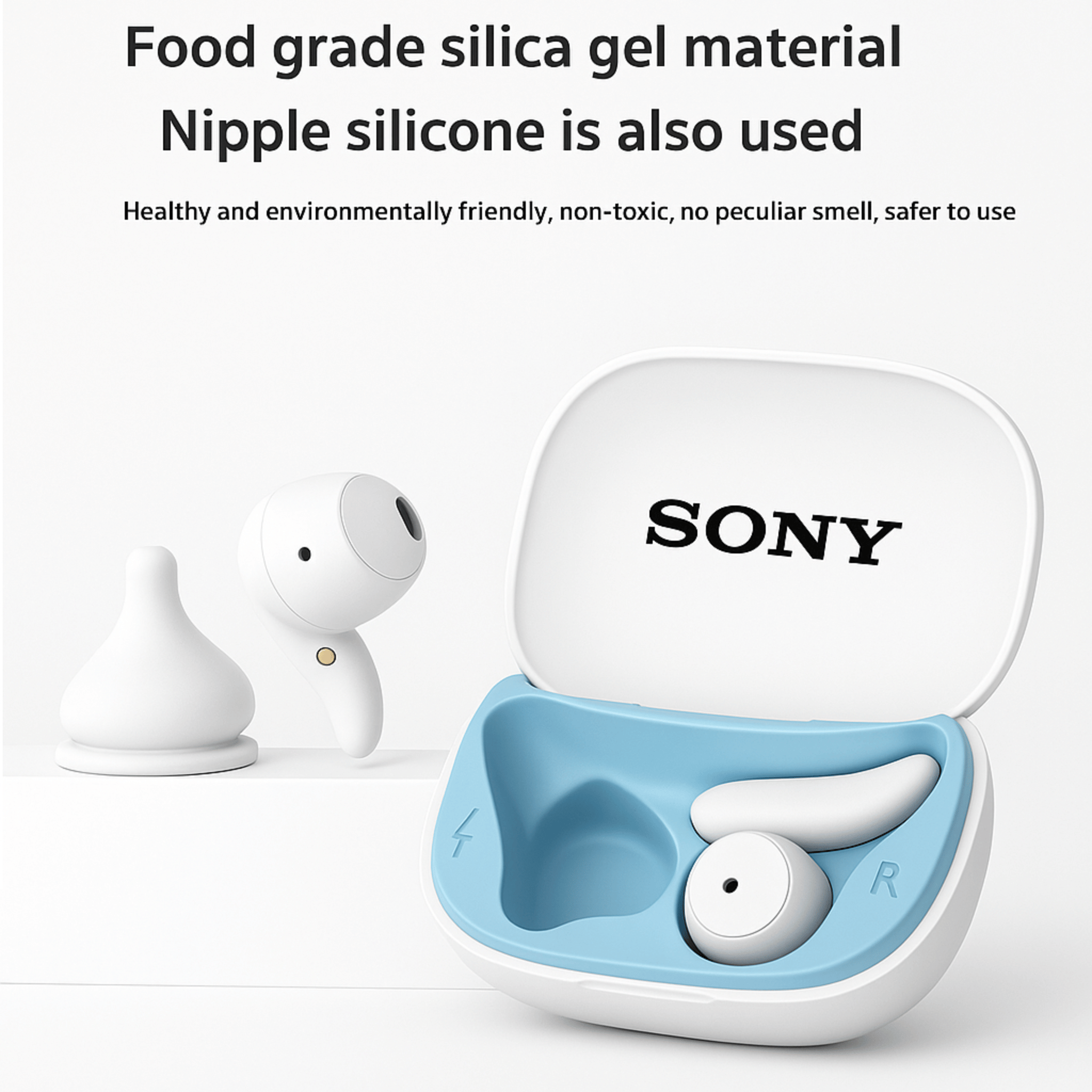 Sony SleepFit Wireless Earbuds – Bluetooth 5.3, 25h Battery, Side-Sleep Comfort | Sleep & Sport - Shantechs