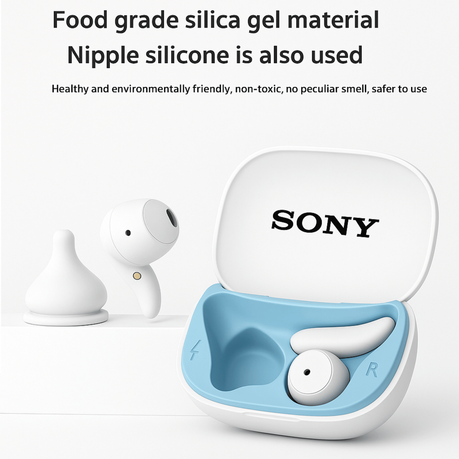 Sony SleepFit Wireless Earbuds – Bluetooth 5.3, 25h Battery, Side-Sleep Comfort | Sleep & Sport - Shantechs