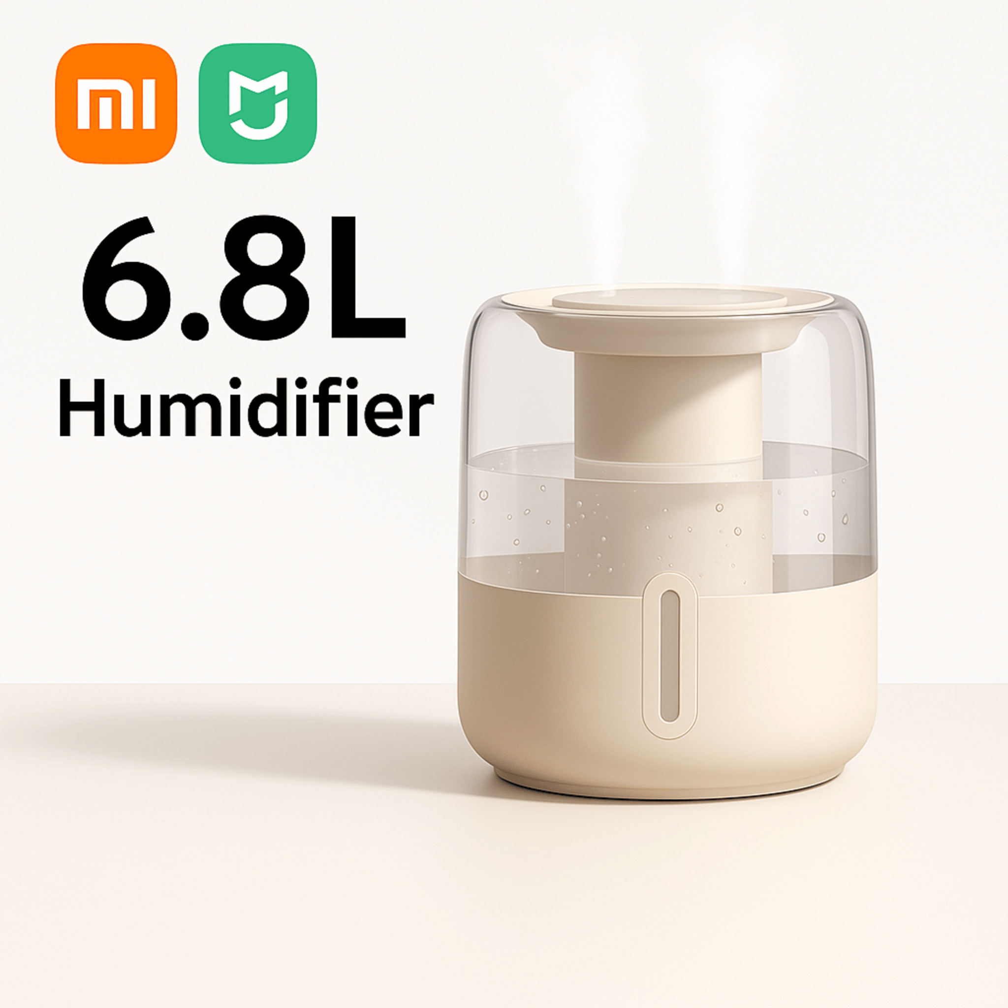 Xiaomi MIJIA 6.8L USB Humidifier – Dual Spray & Night Light - Shantechs