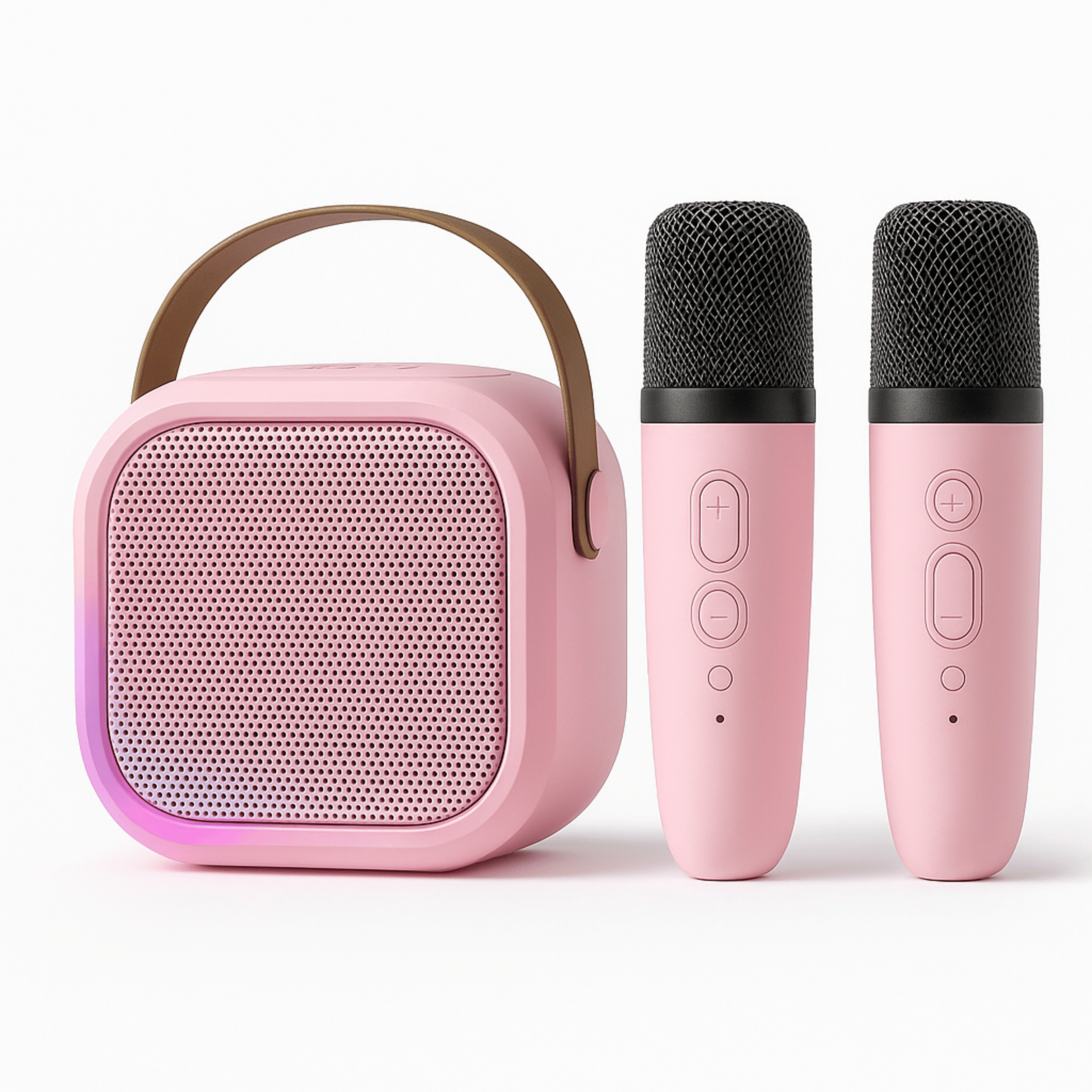 K12 Portable Karaoke Machine – Bluetooth 5.3 PA Speaker with Wireless Mics for Home & Kids