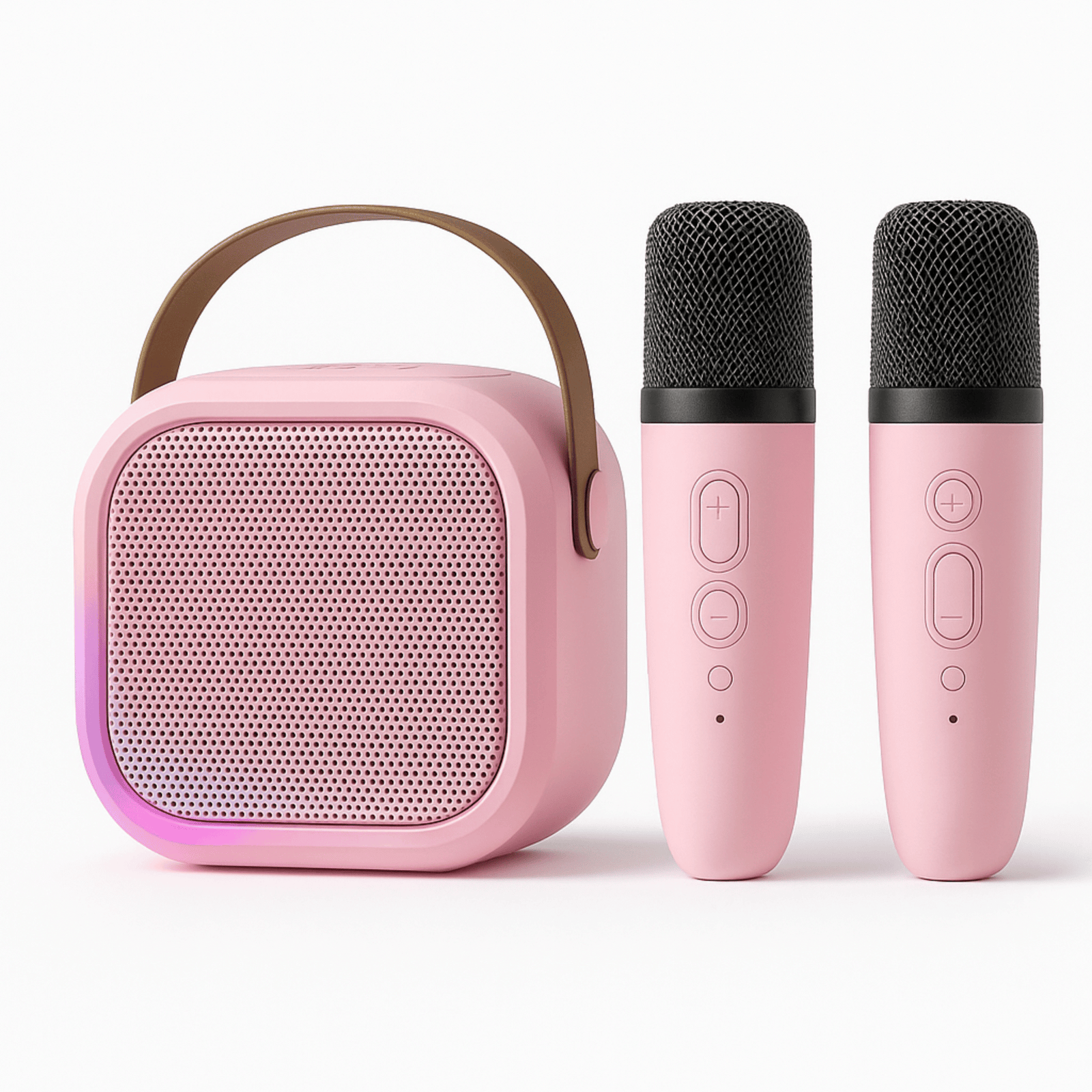 K12 Portable Karaoke Machine – Bluetooth 5.3 PA Speaker with Wireless Mics for Home & Kids