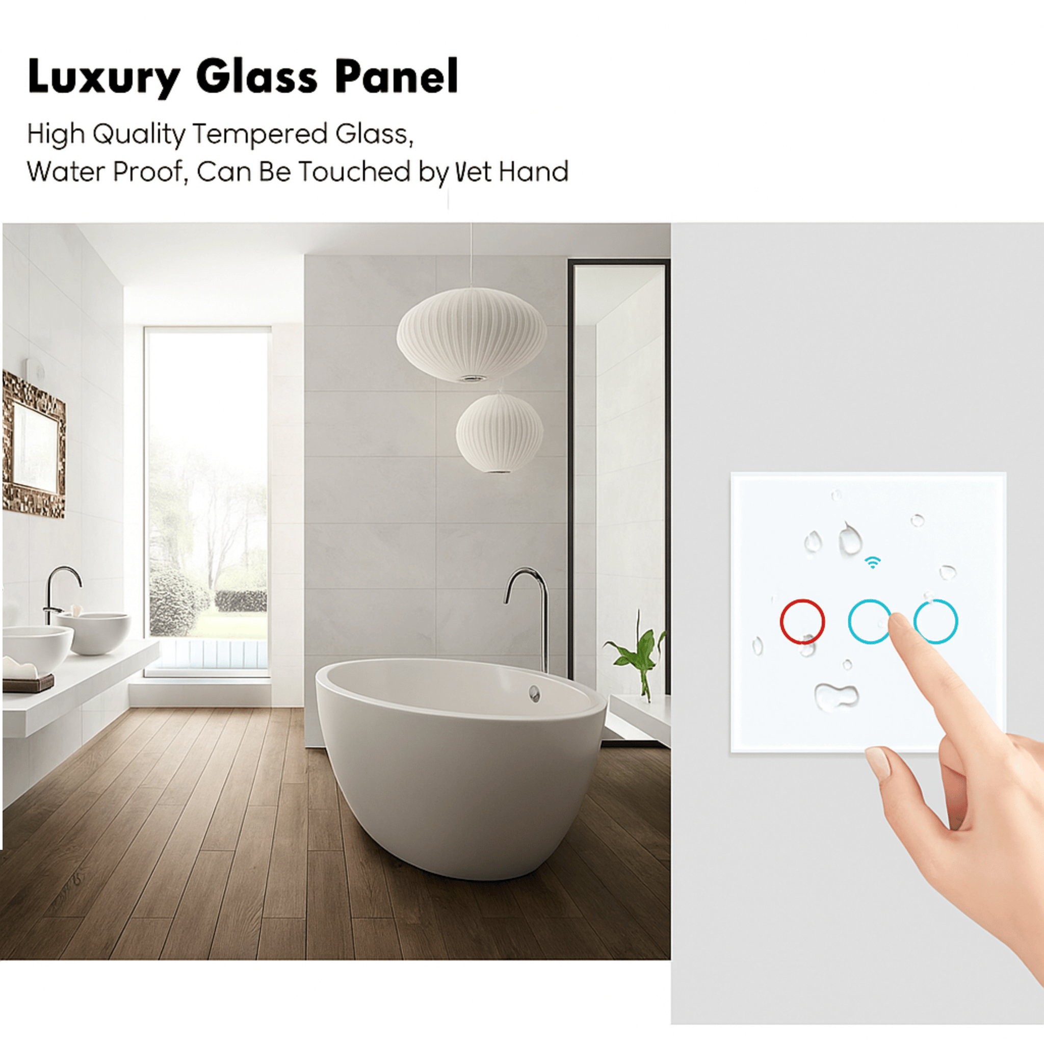 Tuya Smart WiFi Light Switch – No Neutral Needed, RF Remote & App Control | Alexa Compatible - Shantechs