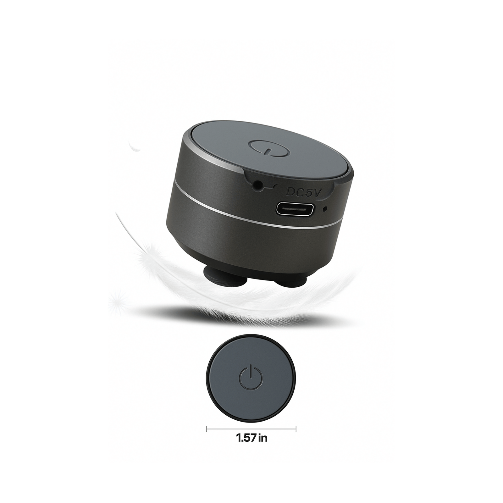 Mini Bone Conduction Bluetooth Speaker – Portable Wireless Metal Vibration Audio