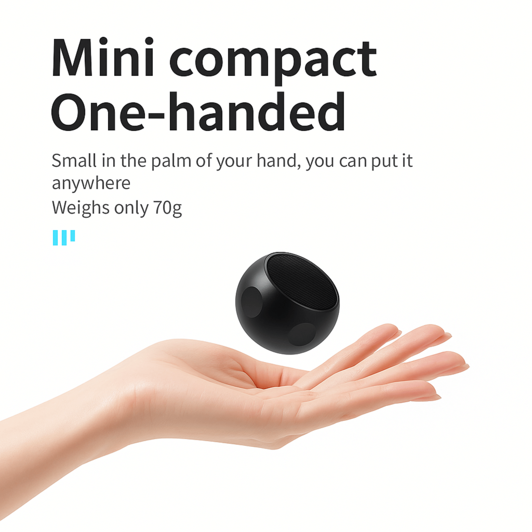 Mini Metallic Bluetooth Speaker – TWS Stereo Portable Subwoofer